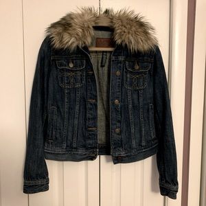 Ralph Lauren Denim Jacket with detachable faux fur collar